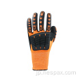 Hespax anti Cut Hppe Safety Rubber Gloves Anti-Impact